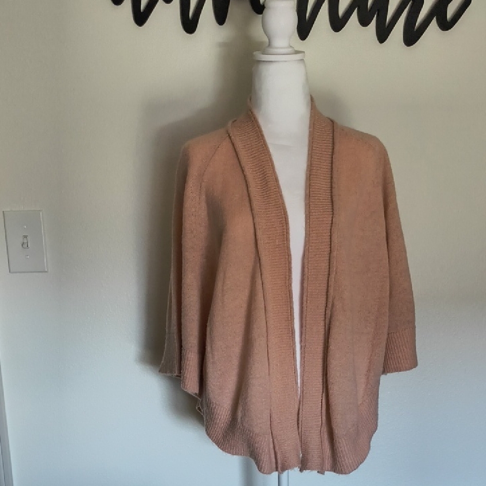 Sonoma Women's Blush Pink Open-Front Cardigan